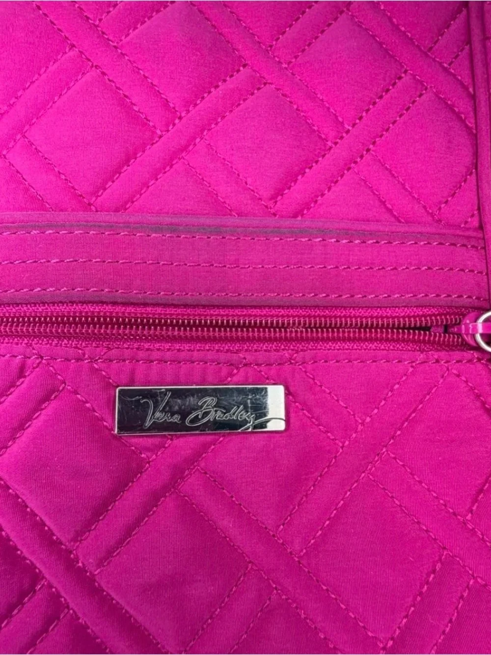 Vera Bradley Pink Quilted Crossbody Bag Vacation Coquette